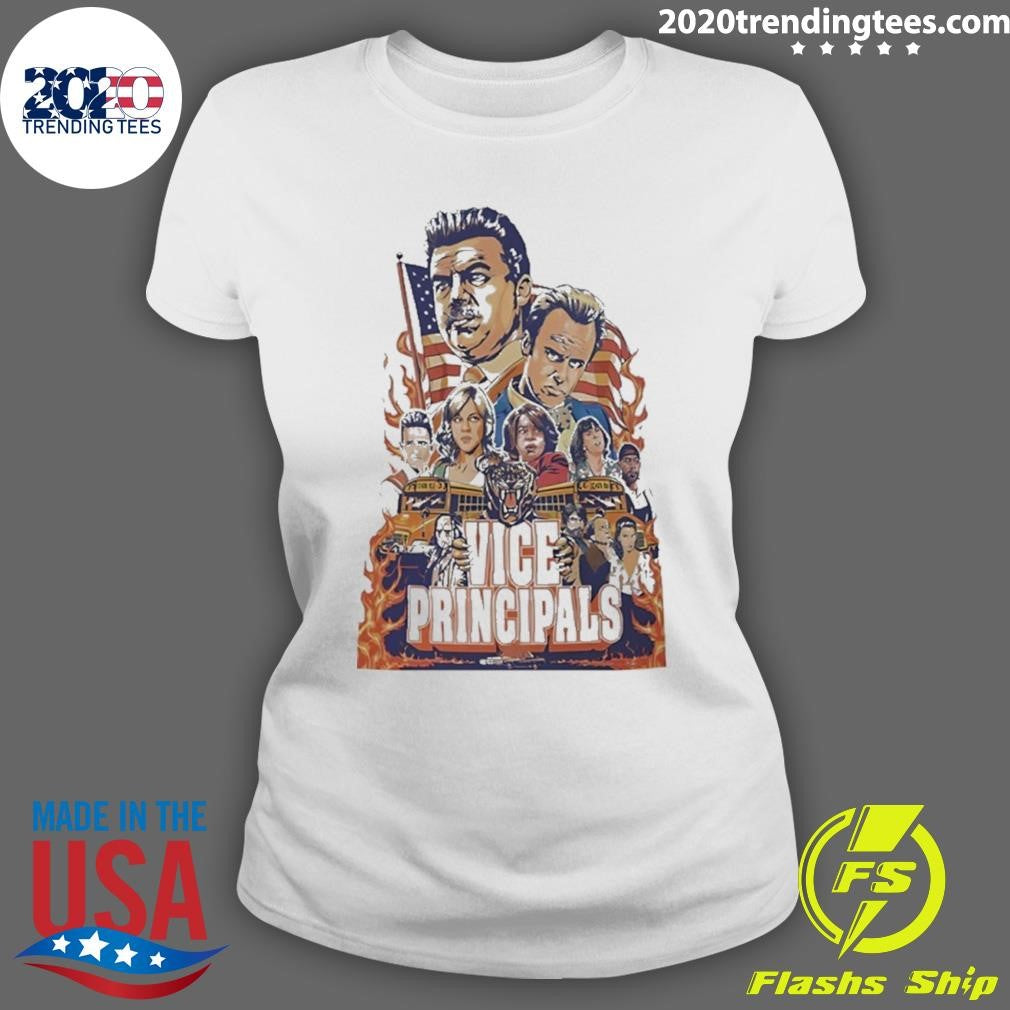 Awesome Vice Principals Schoolbus Burnout Graphic Shirt