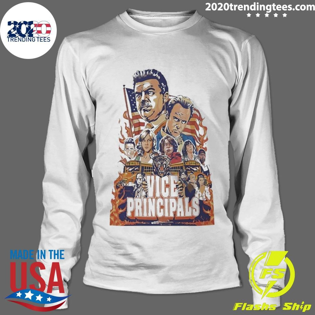 Awesome Vice Principals Schoolbus Burnout Graphic Shirt