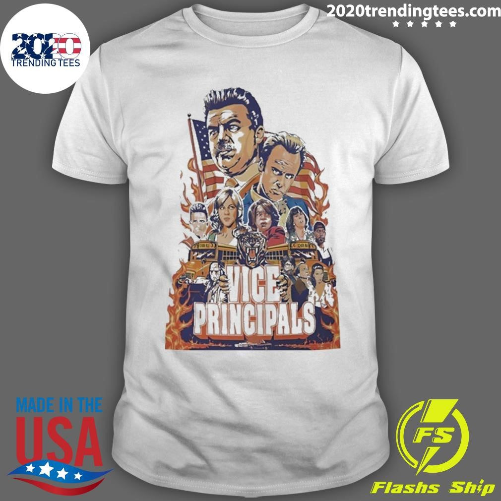 Awesome Vice Principals Schoolbus Burnout Graphic Shirt