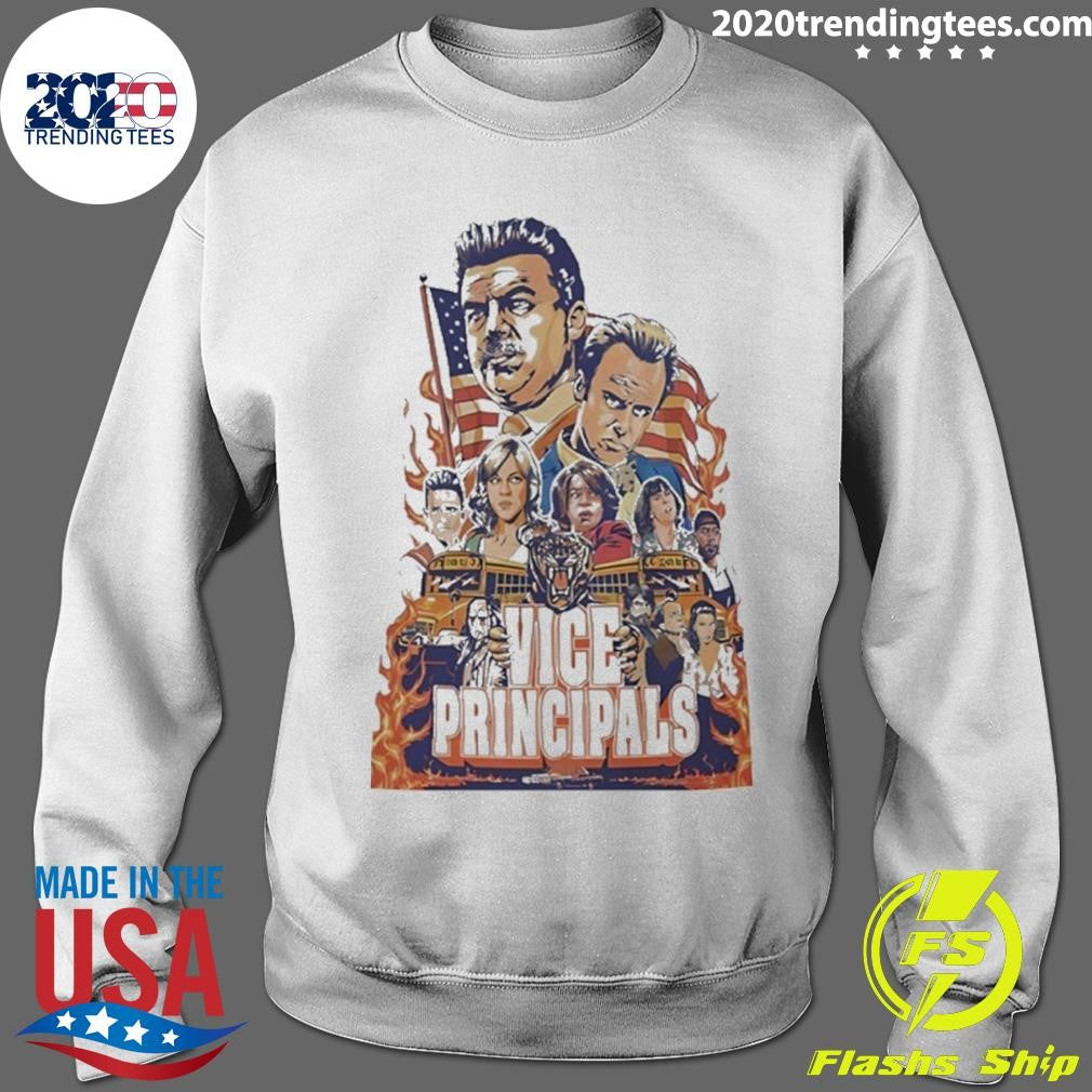 Awesome Vice Principals Schoolbus Burnout Graphic Shirt