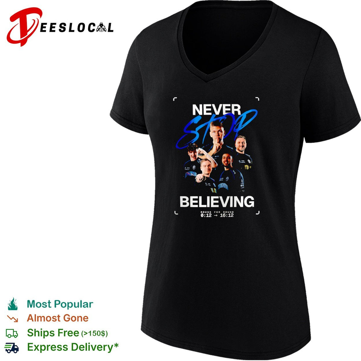 BIG clan Never Stop Believing round for round shirt