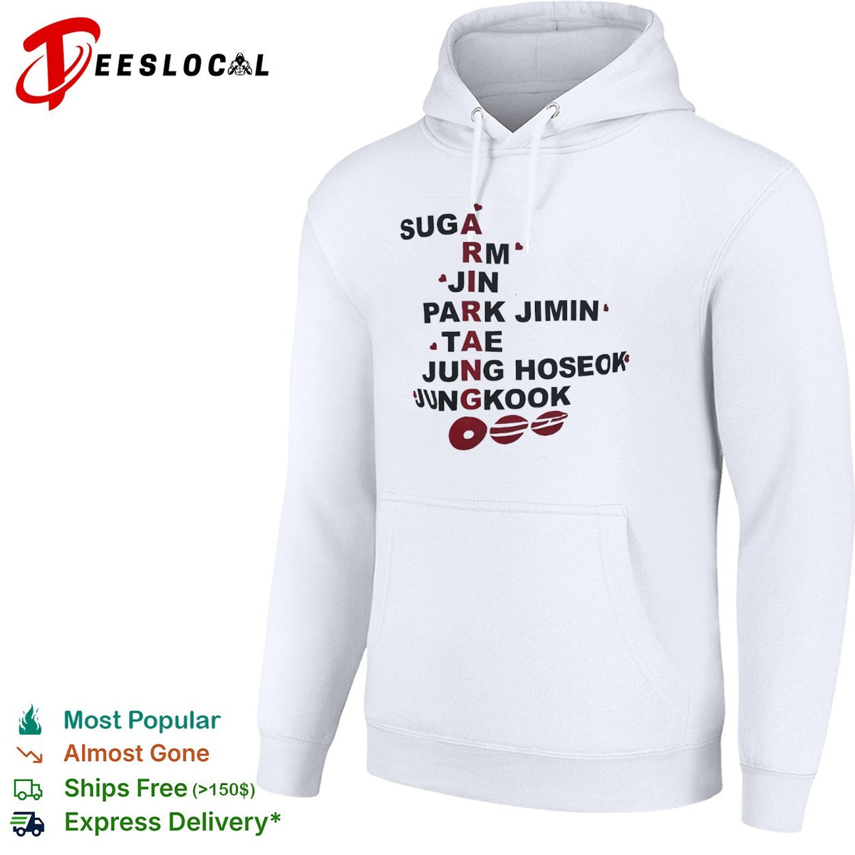 BTS Arirang Suga RM Jin Park Jimin Tae Jung Hoseok Jungkook Kpop Shirt