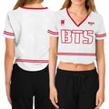 BTS Crop Top Baseball Jersey