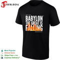 Babylon the great is falling fire Doctrine Covenants scripture shirt