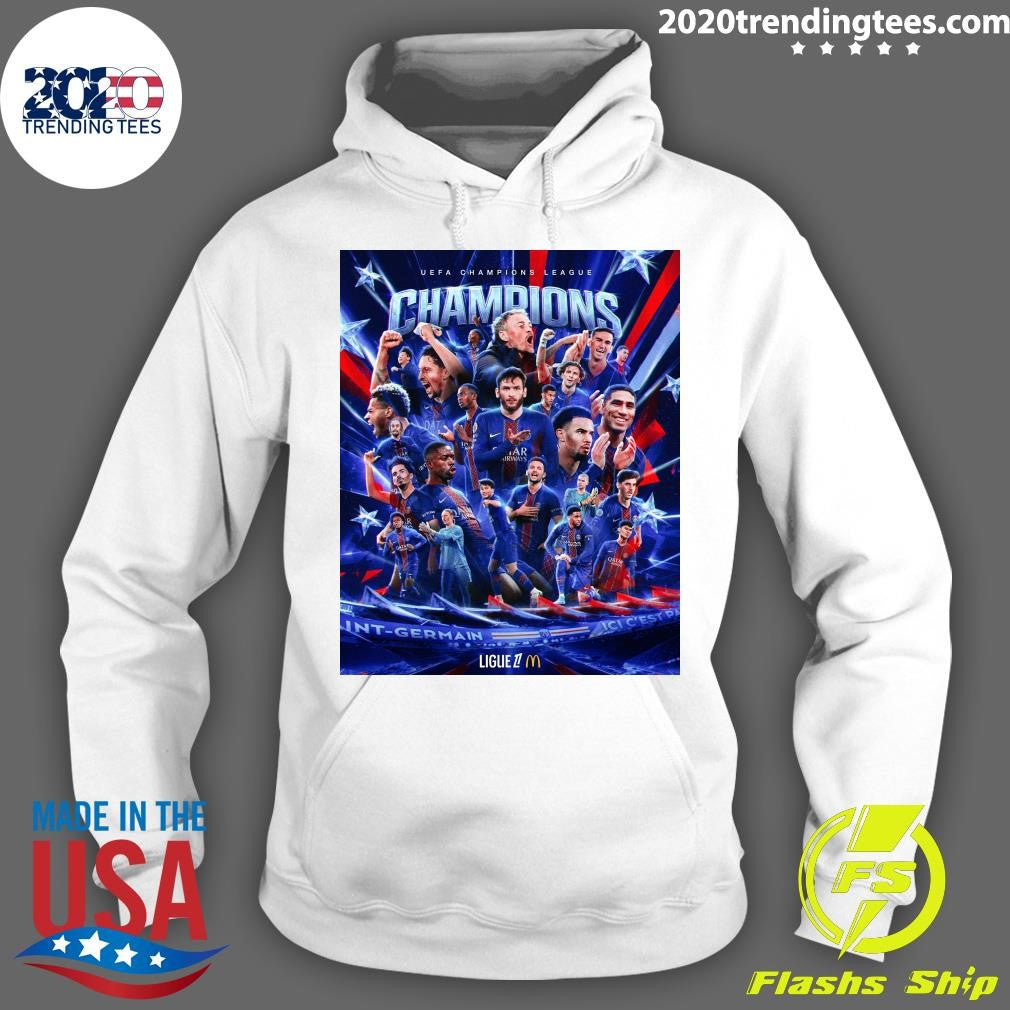 Back-To-Back, PSG Wins The Uefa Champions League Again Shirt