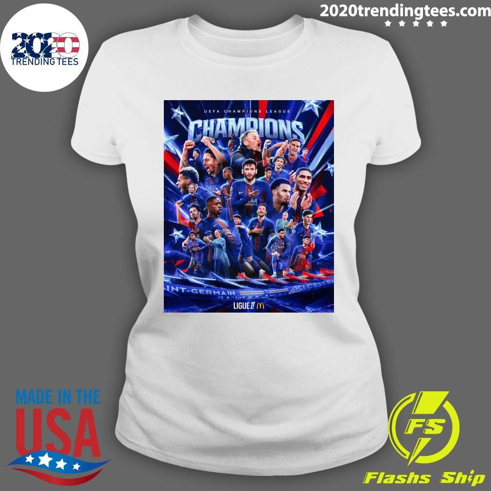 Back-To-Back, PSG Wins The Uefa Champions League Again Shirt