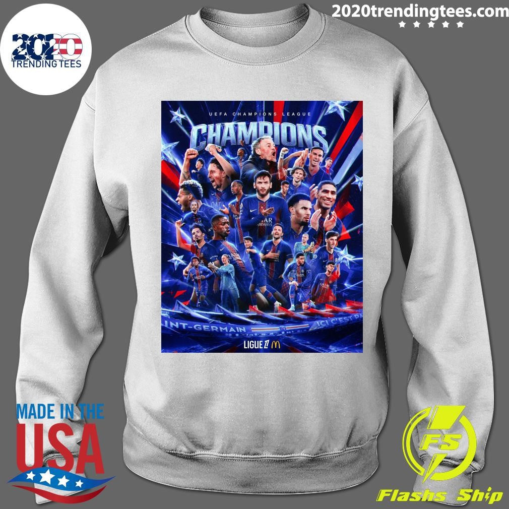 Back-To-Back, PSG Wins The Uefa Champions League Again Shirt