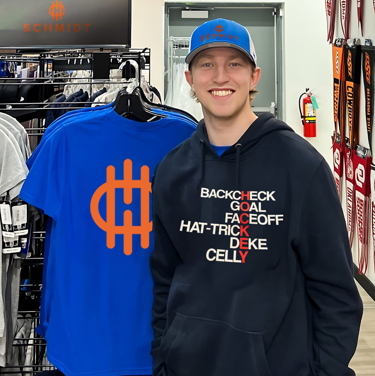 Backcheck Goal Faceoff Hat-Trick Deke Celly Hockey shirt