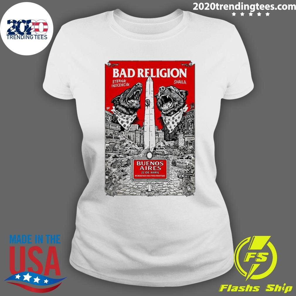 Bad Religion Apr 22 2026 Microstage Malvinas Argentinas In Buenos Aires Argentina Shirt