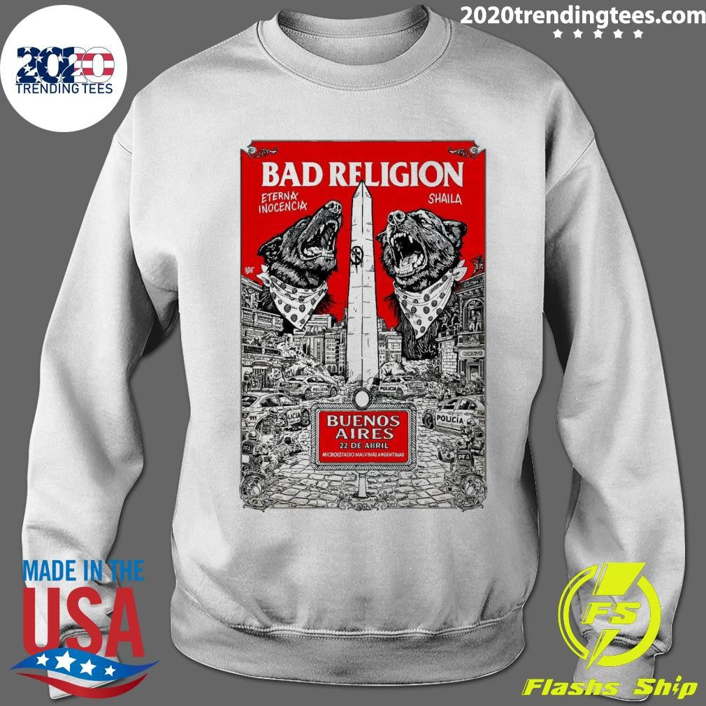 Bad Religion Apr 22 2026 Microstage Malvinas Argentinas In Buenos Aires Argentina Shirt