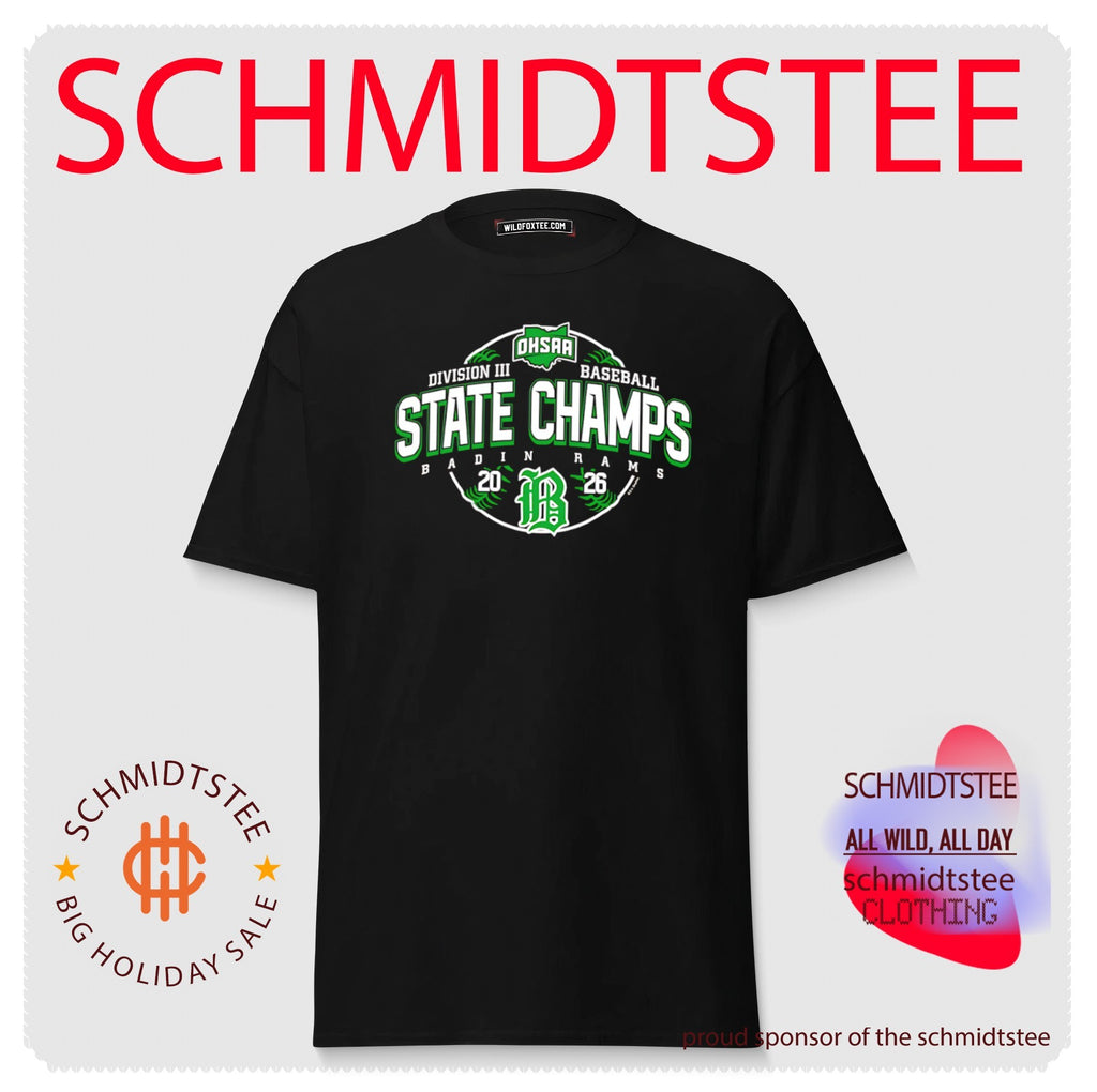 Badin Rams 2026 OHSAA Baseball D3 State Champions shirt