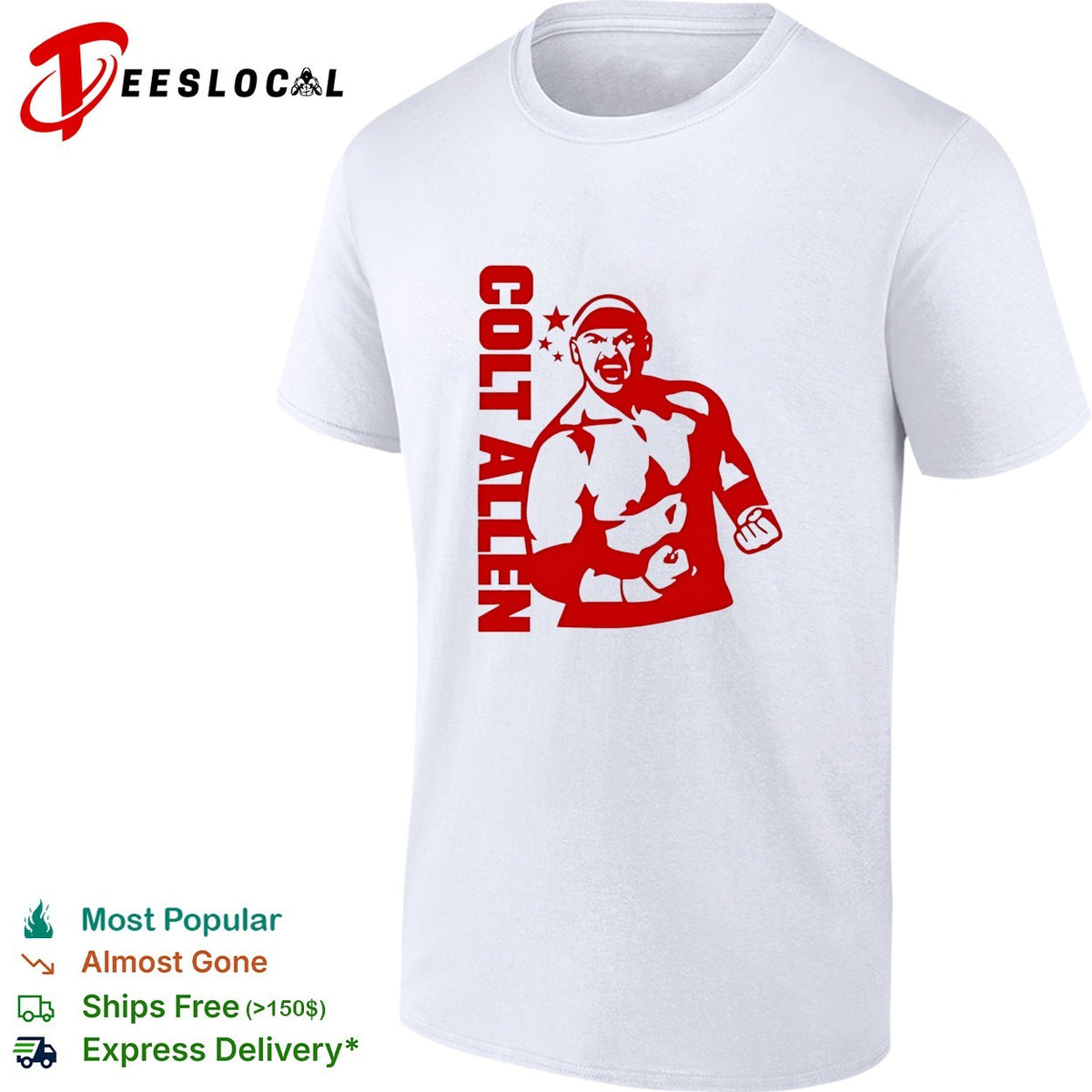 Bald Eagle Colt Allen paint vintage shirt