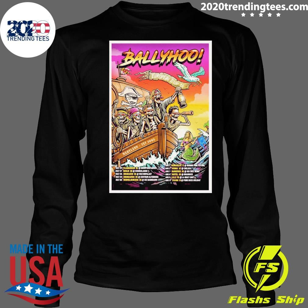 Ballyhoo Rocks European Tour 2026 Maryland EST.1995 Shirt