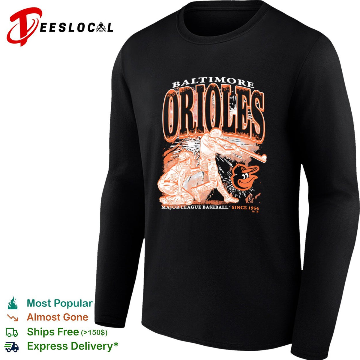 Baltimore Orioles Major League Baseball since 1954 players shirt