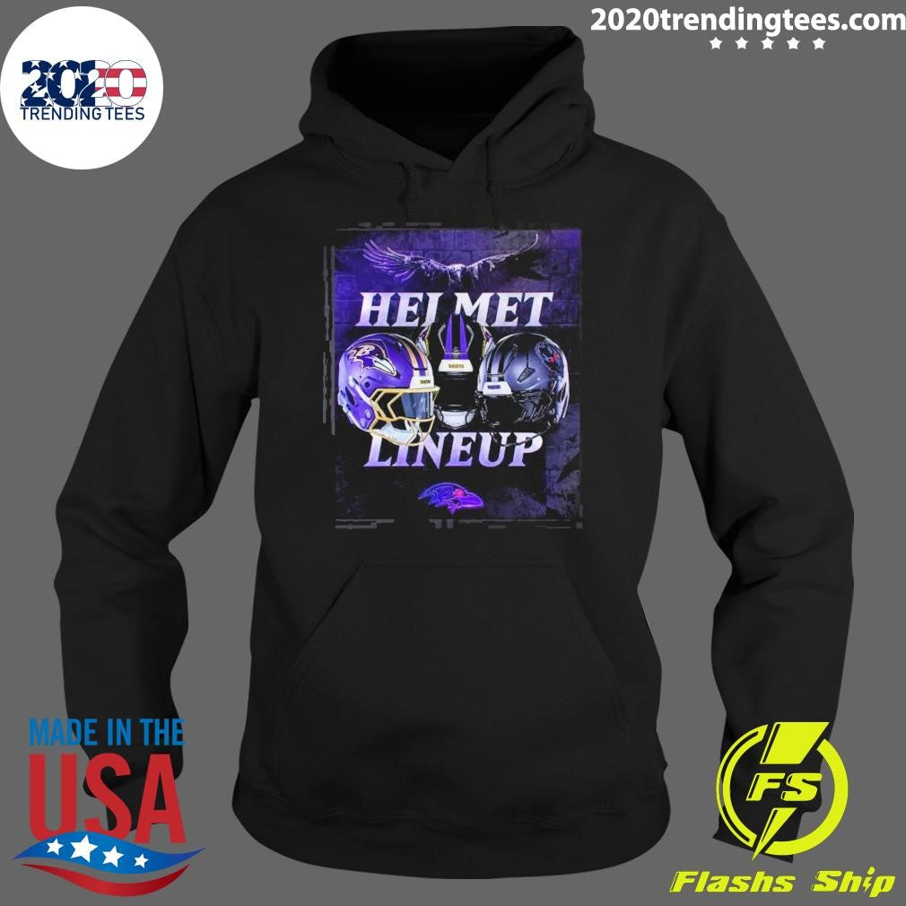 Baltimore Ravens Darkness Helmet Lineup Purple Rising 2026 Shirt