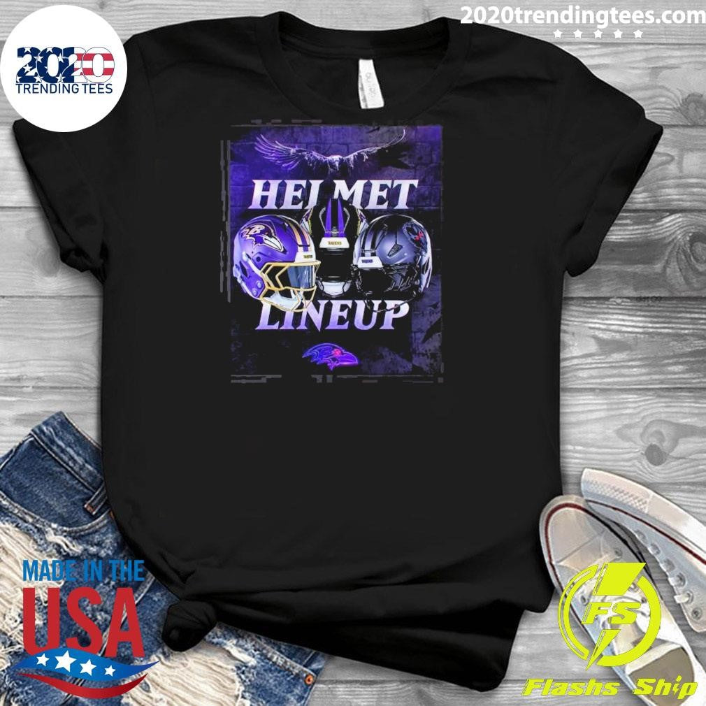 Baltimore Ravens Darkness Helmet Lineup Purple Rising 2026 Shirt