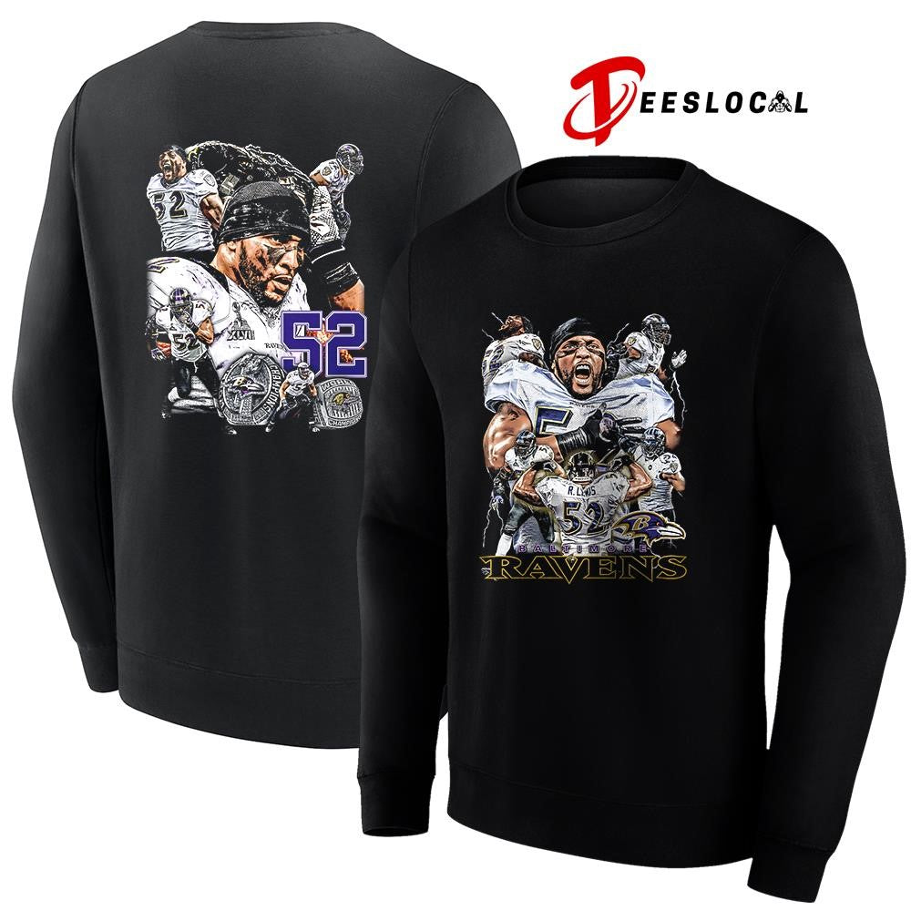 Baltimore Ravens Ray Lewis graphic signature shirt