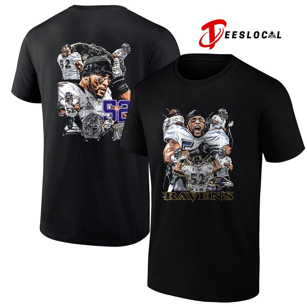 Baltimore Ravens Ray Lewis graphic signature shirt