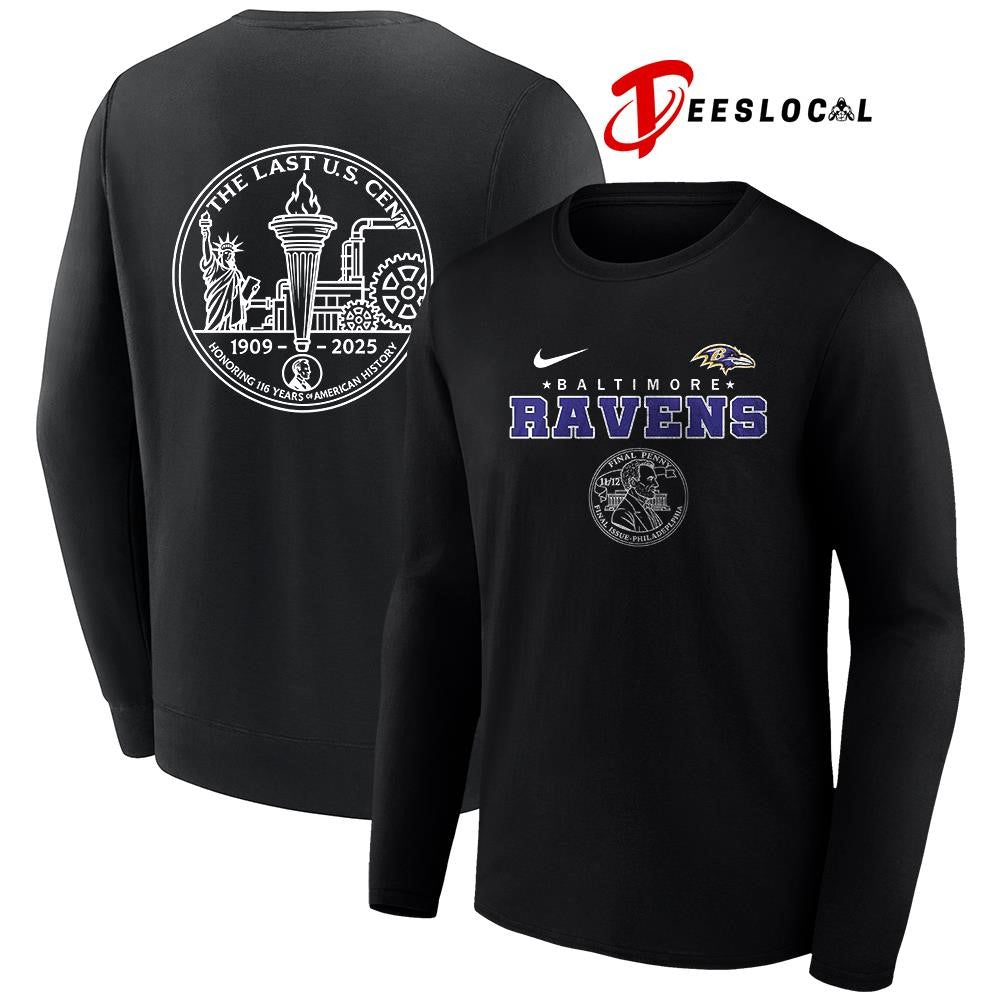 Baltimore Ravens the last US cent honoring 116 years of America history shirt