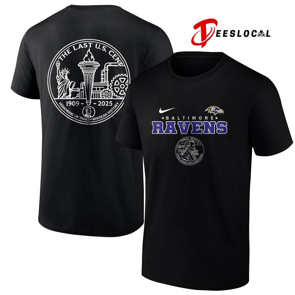 Baltimore Ravens the last US cent honoring 116 years of America history shirt