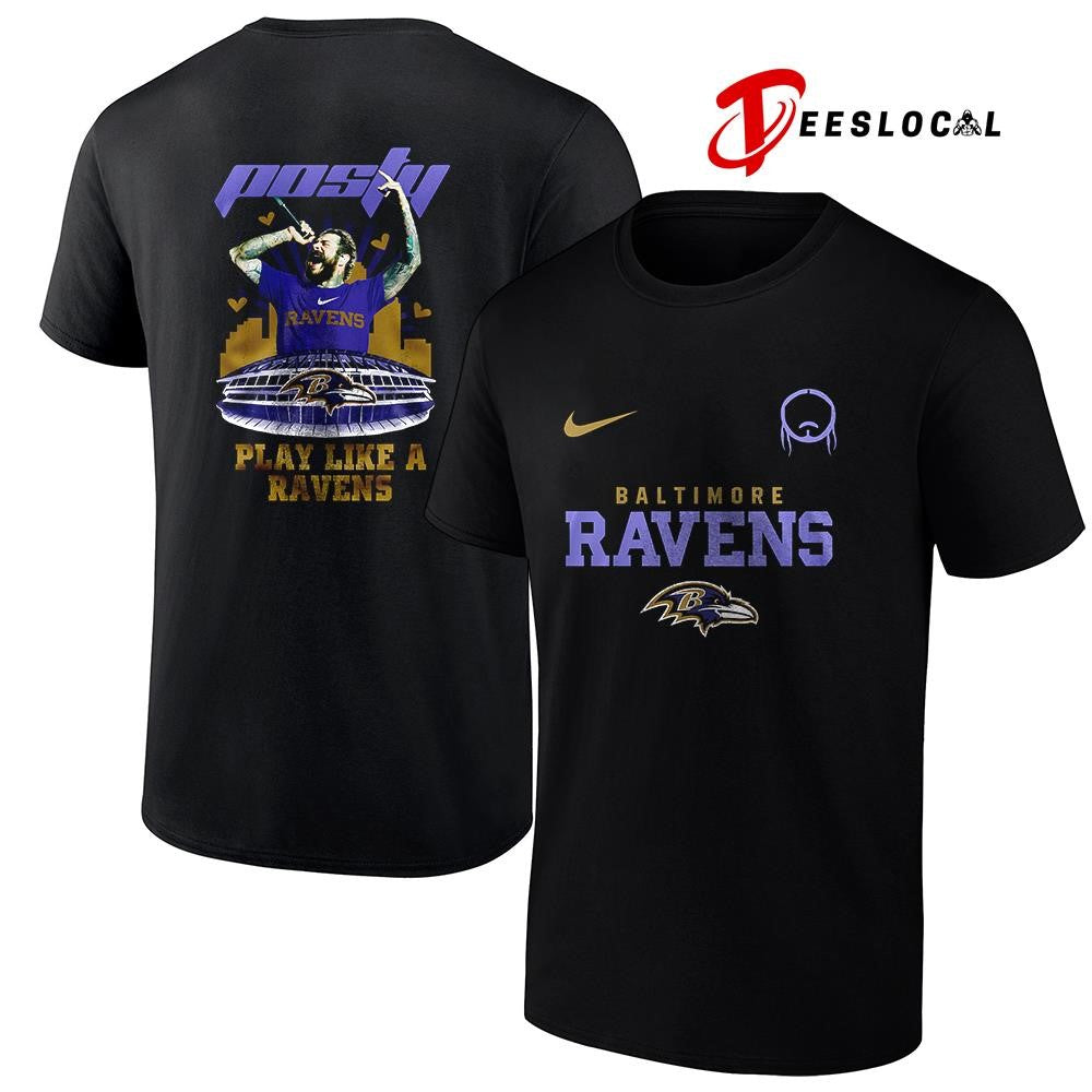 Baltimore Ravens x Post Malone Posty stadium shirt