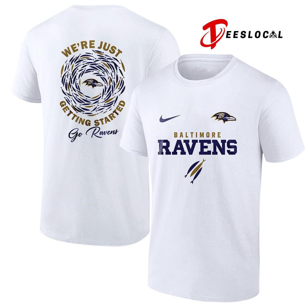 Baltimore Ravens x The Chosen we’re just getting started logo shirt