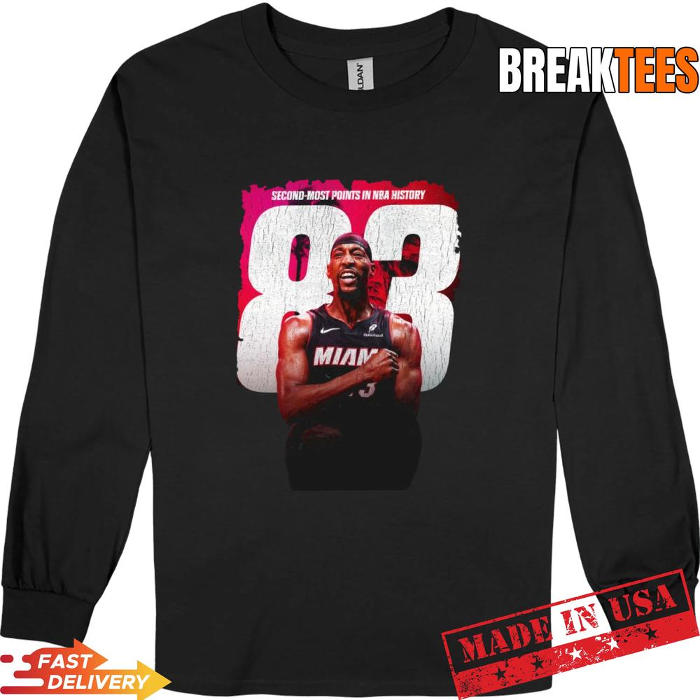 The Ultimate Bam Adebayo 83-Point Game T-Shirt – Exclusive Fan Gear