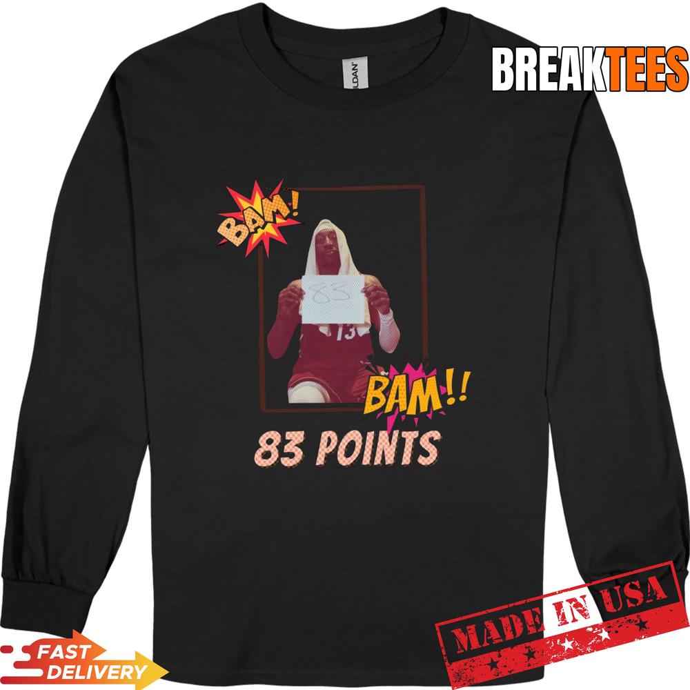 Ultimate Bam Adebayo Historic 83 Point Night T-Shirt
