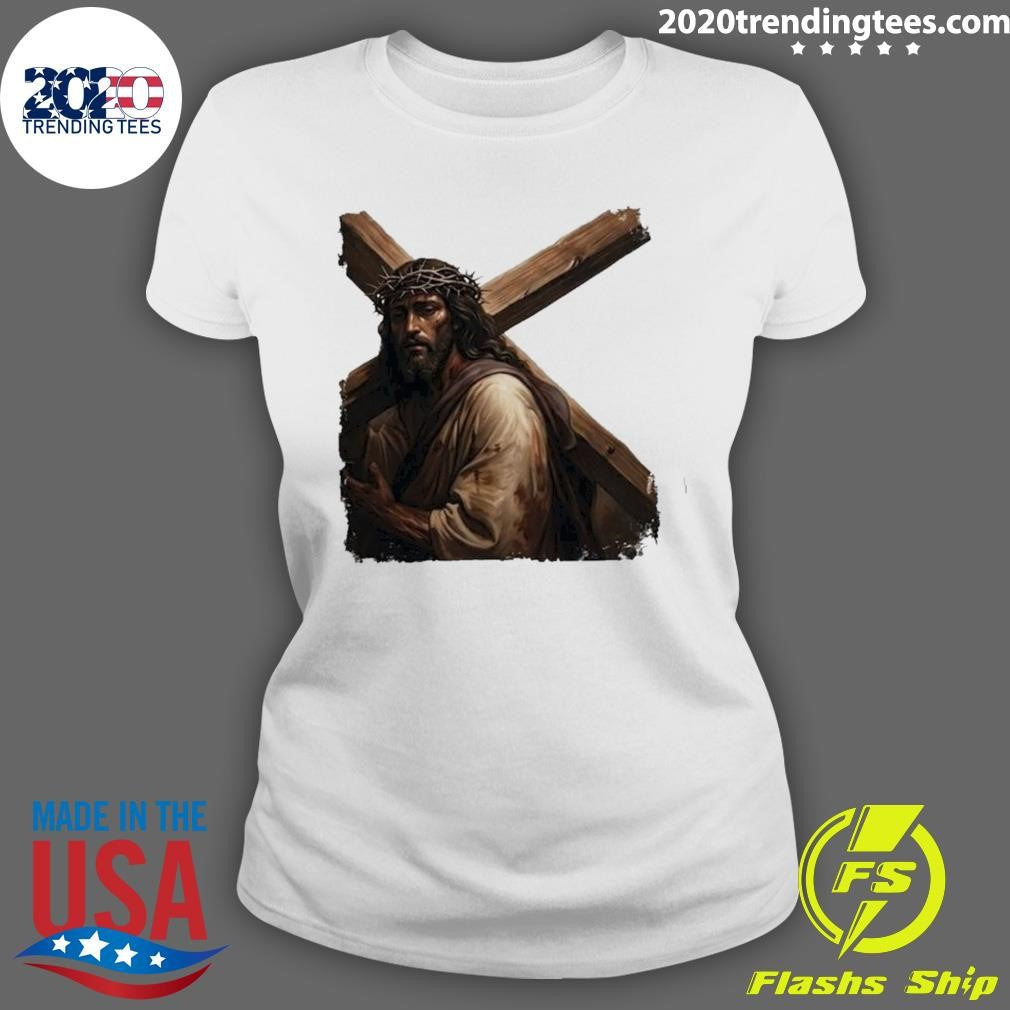 Bam Margera Jesus Carrying The Cross 2026 Tee Shirt