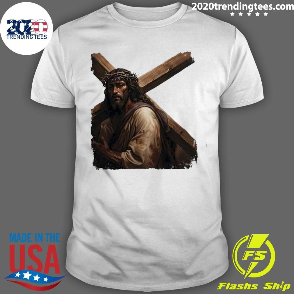 Bam Margera Jesus Carrying The Cross 2026 Tee Shirt