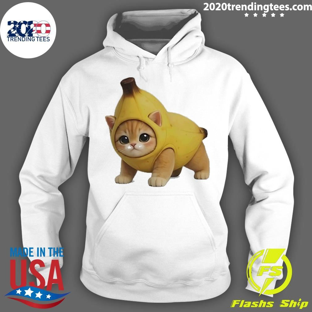 Banana Kitty Cute Funny Shirt