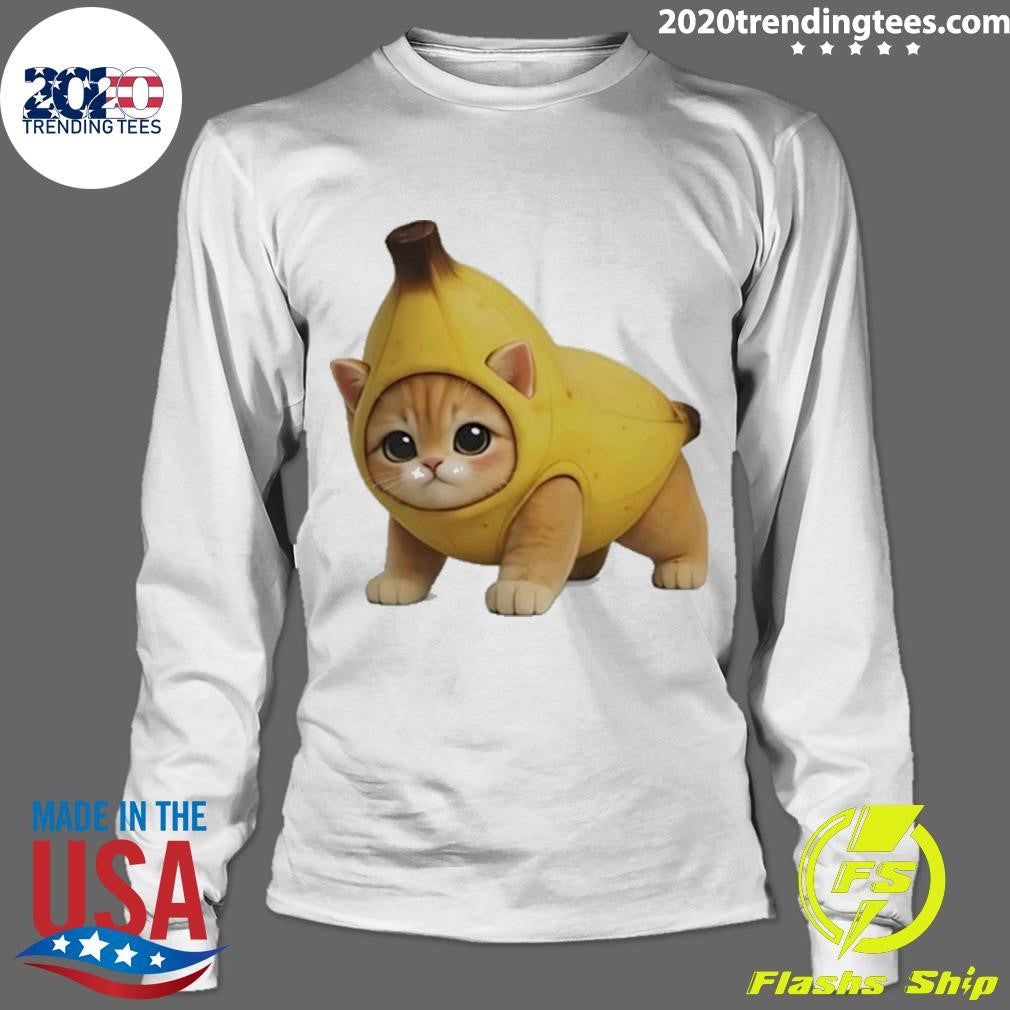Banana Kitty Cute Funny Shirt