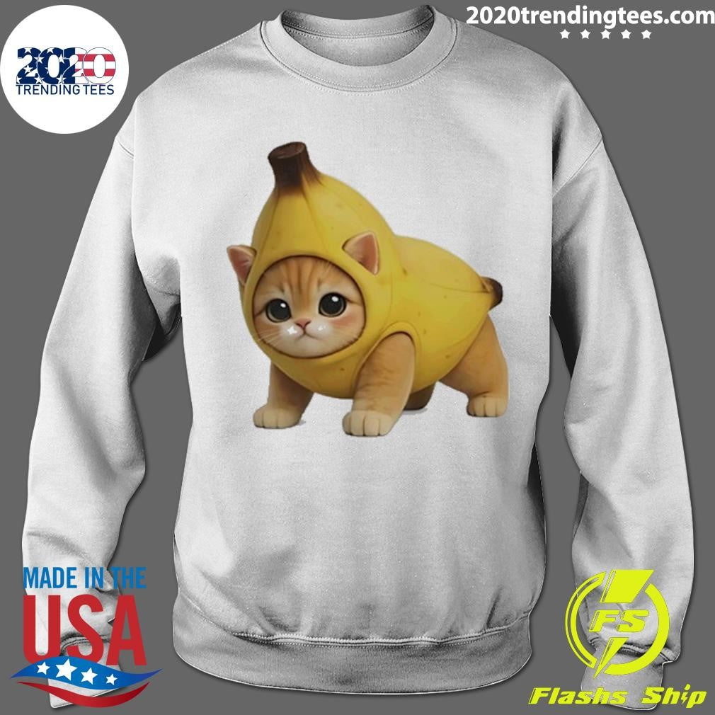 Banana Kitty Cute Funny Shirt