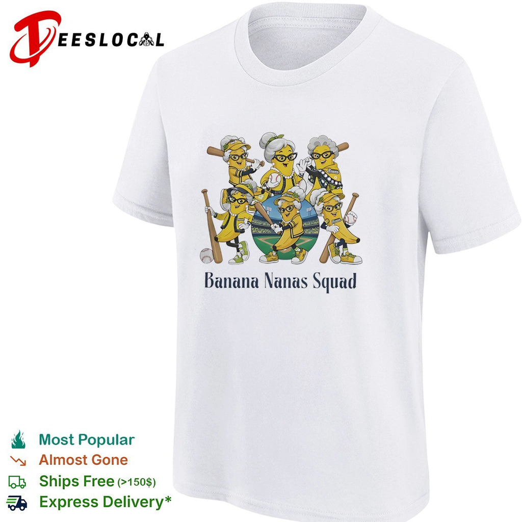Banana Nanas Squad Savannah Bananas baseball characters shirt
