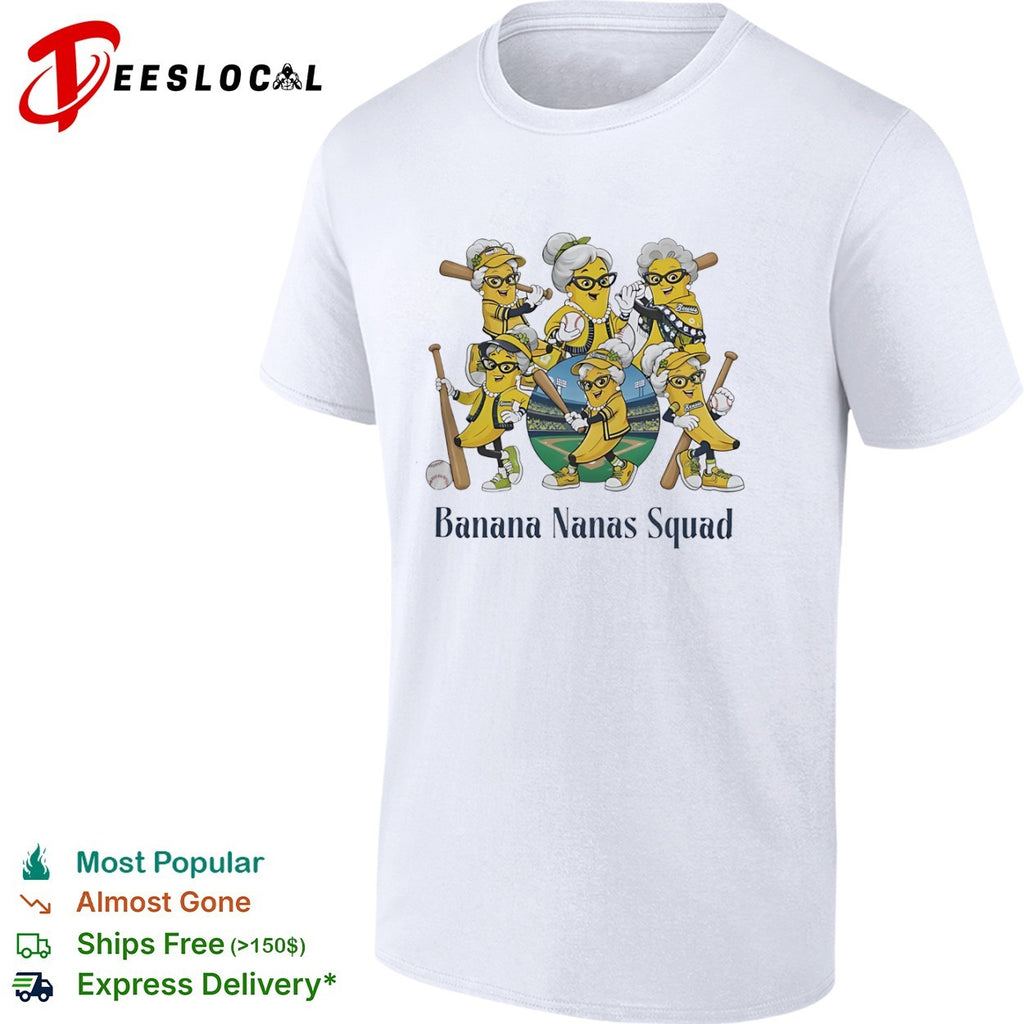 Banana Nanas Squad Savannah Bananas baseball characters shirt
