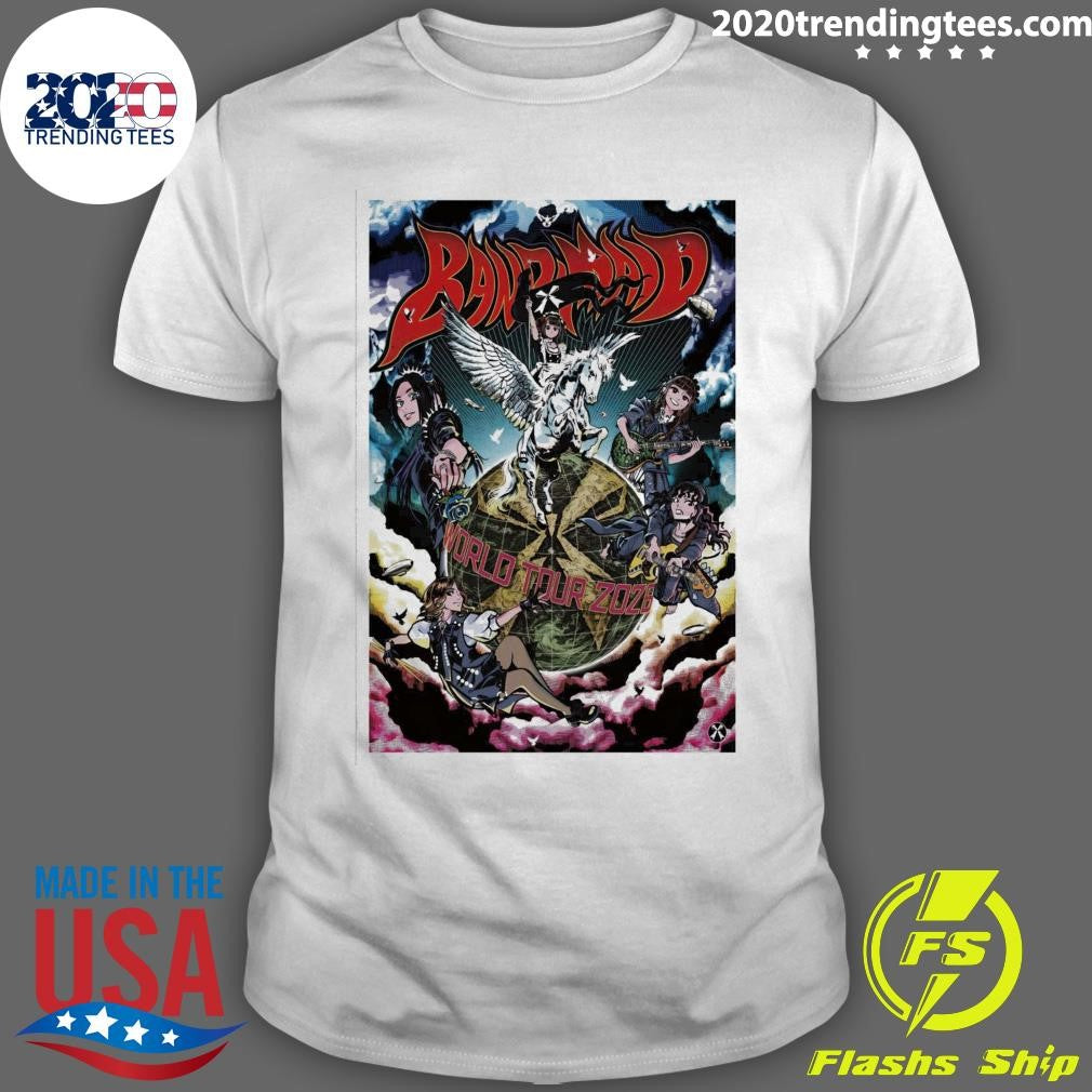 Band-Maid World Tour 2026 Comic Artwork Poster Shirt