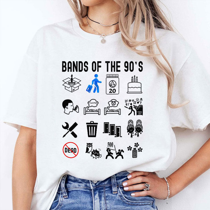 Bands Of The 90’s T Shirt