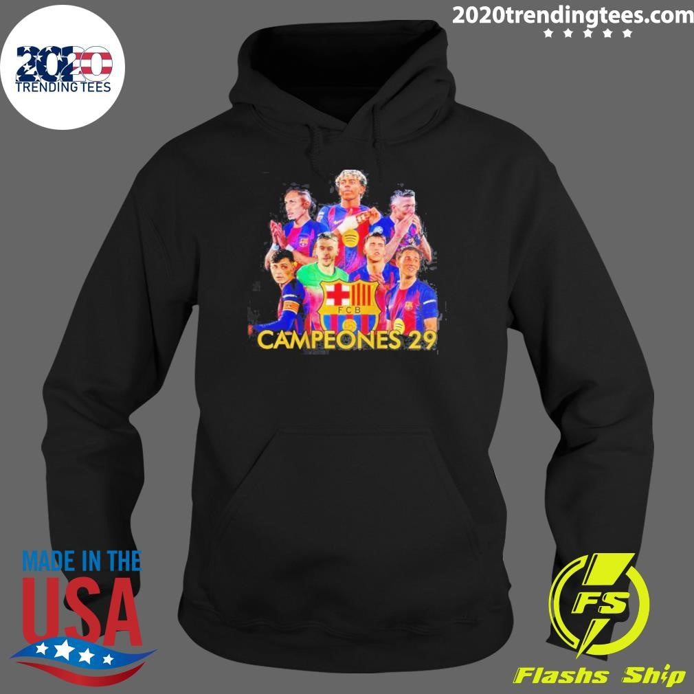 Barcelona Campeones Barca 29 2025-26 Liga 2026 Champions Shirt