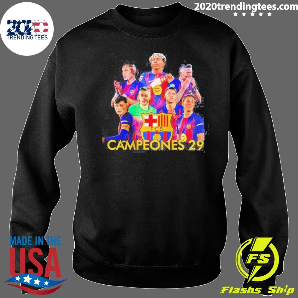 Barcelona Campeones Barca 29 2025-26 Liga 2026 Champions Shirt