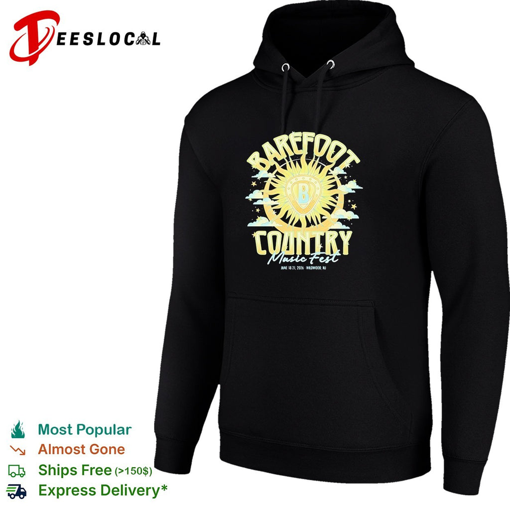 Barefoot Country Music Fest June 18 to 21 2026 Wildwood New Jersey shirt