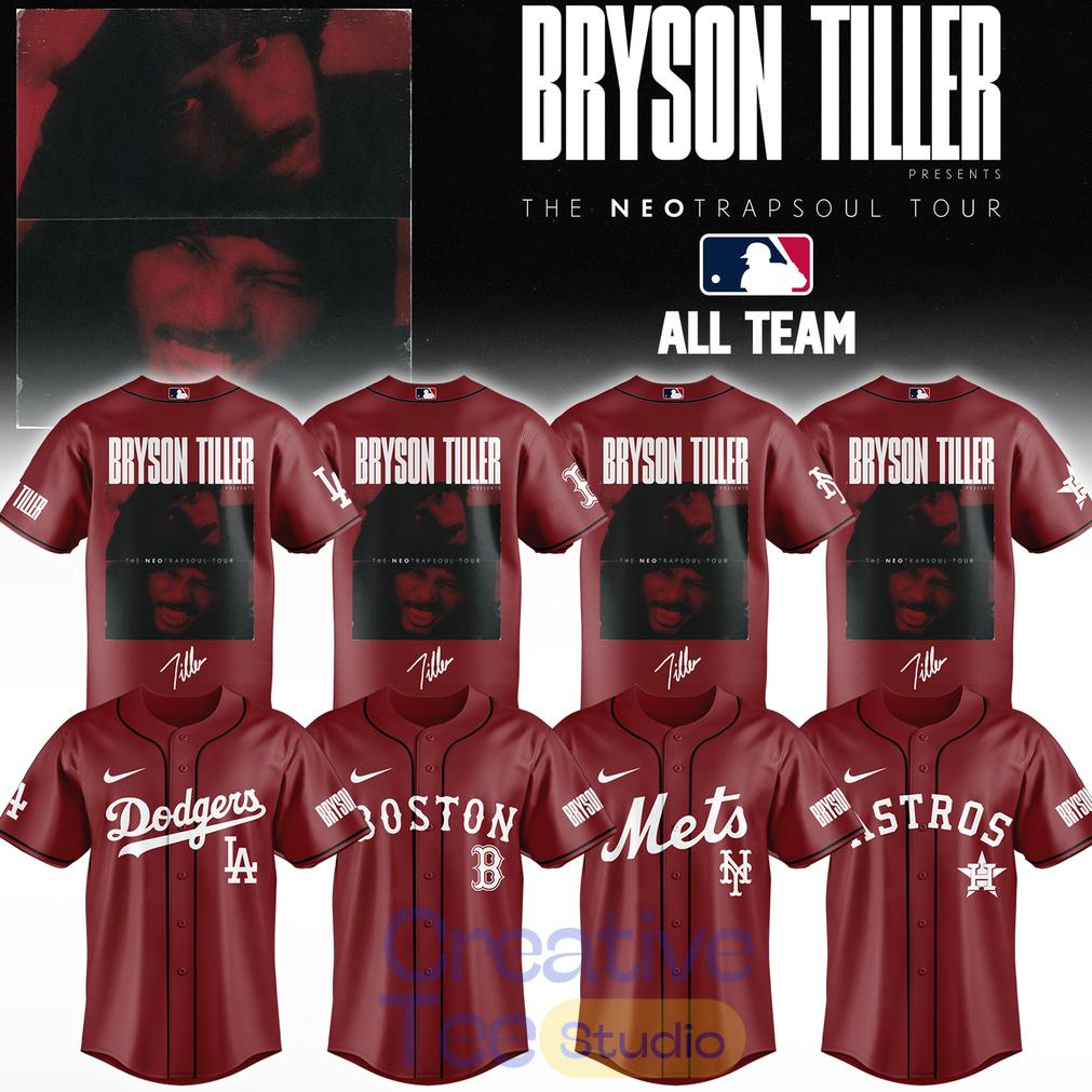 Baseball All Teams x Bryson Tiller ”The Neo Trapsoul Tour” 2026 Jersey