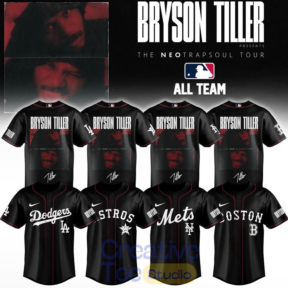 Baseball All Teams x Bryson Tiller ”The Neo Trapsoul Tour” 2026 Jersey
