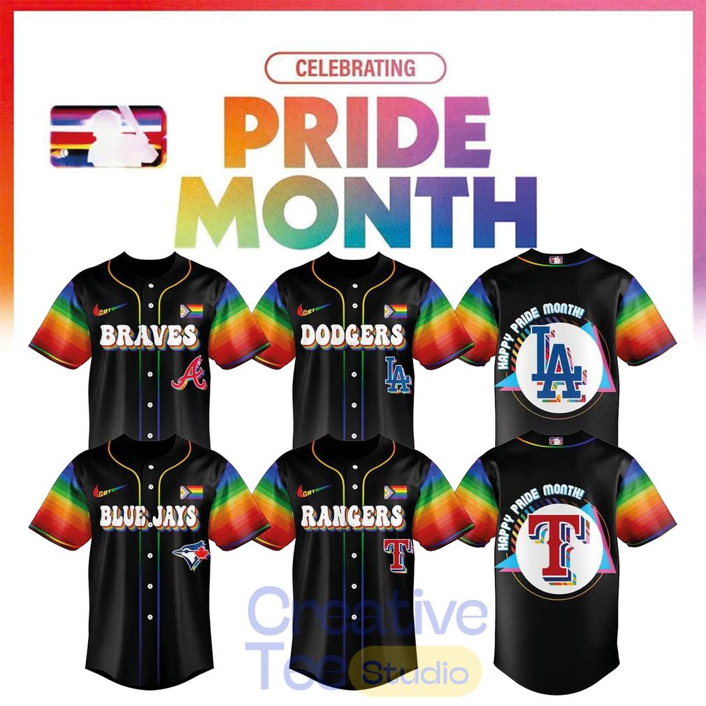Baseball All Teams x Celebrate Pride Month 2026 Edition Black Jersey