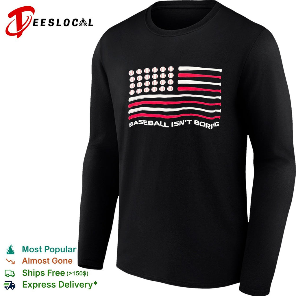 Baseball Isnt Boring American Flag shirt