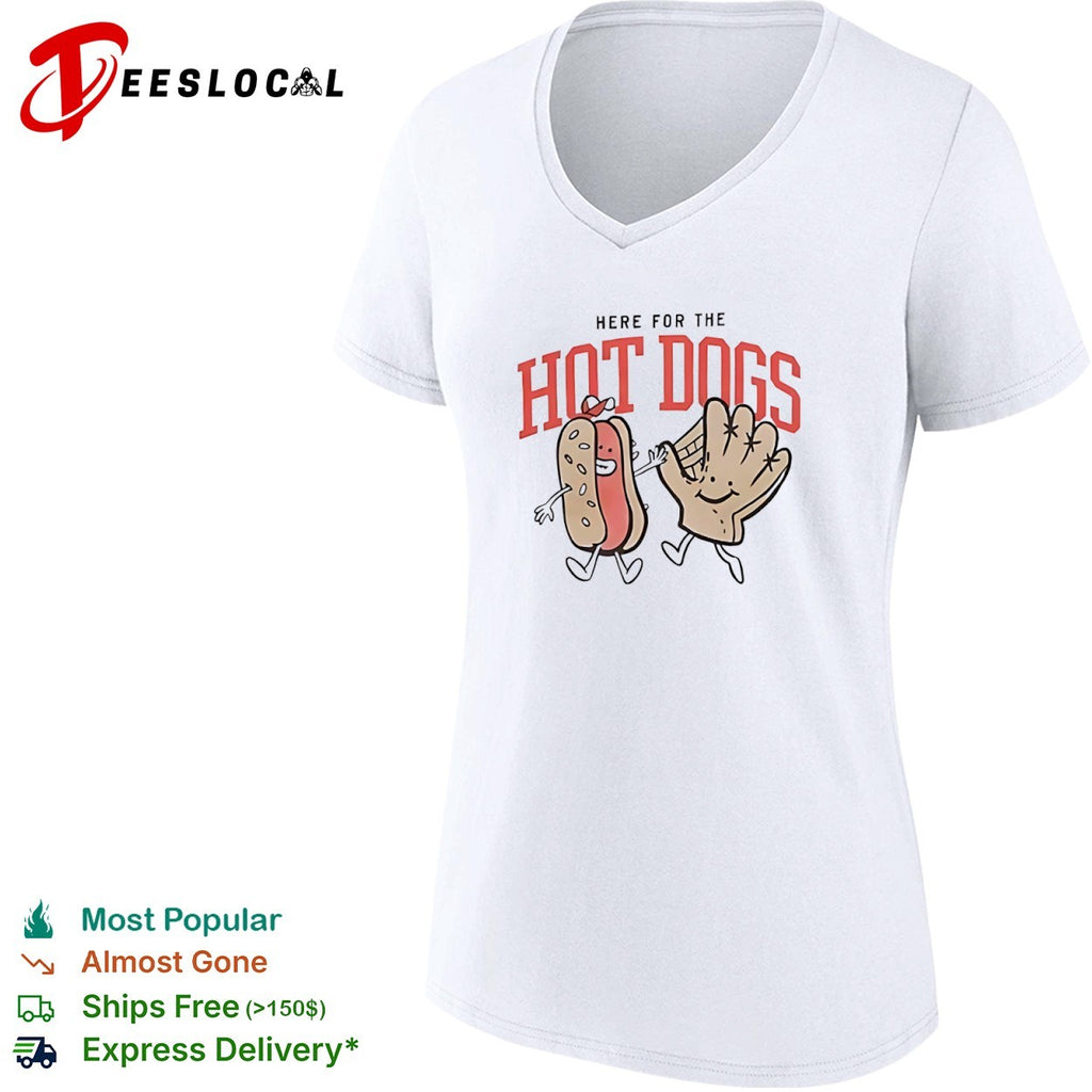 Baseball glove here for the hot dogs shirt