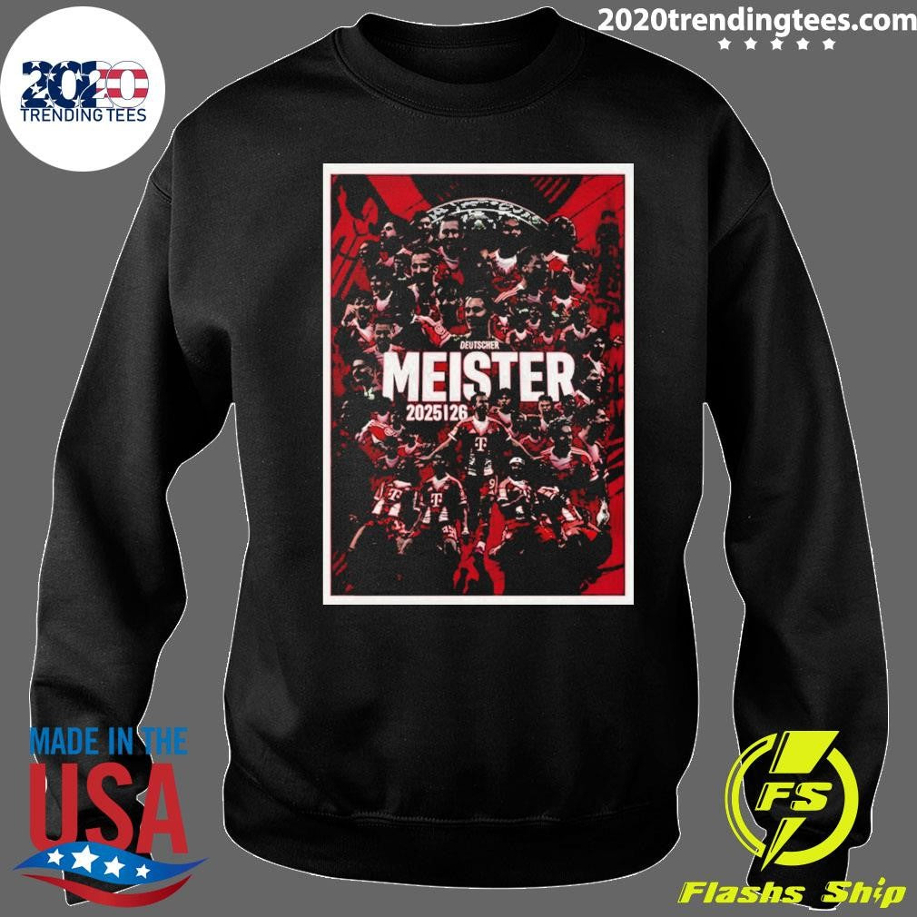 Bayern Munich FC Bundesliga Deutscher Meister 2025 2026 shirt