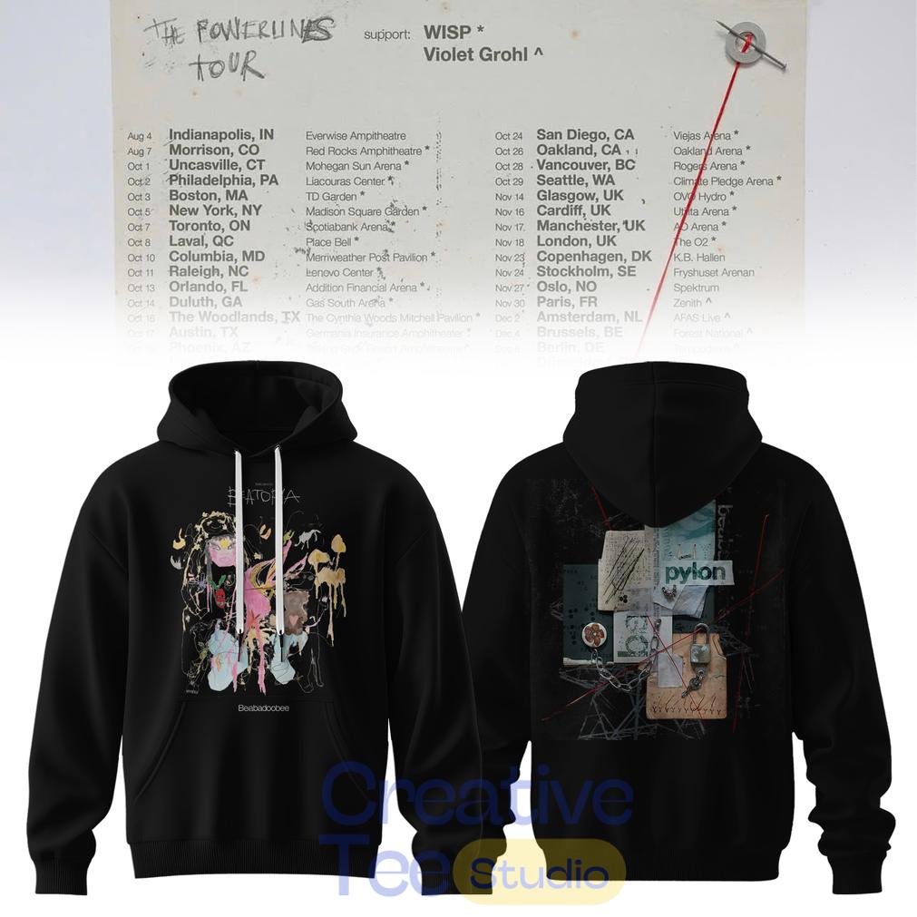 Beabadoobee – The Powerlines Tour Beatopia Art Hoodie