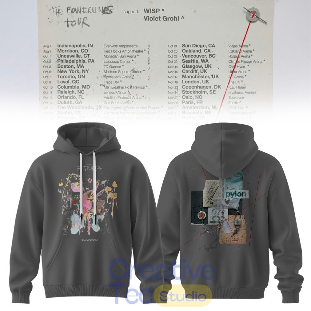 Beabadoobee – The Powerlines Tour Beatopia Art Hoodie
