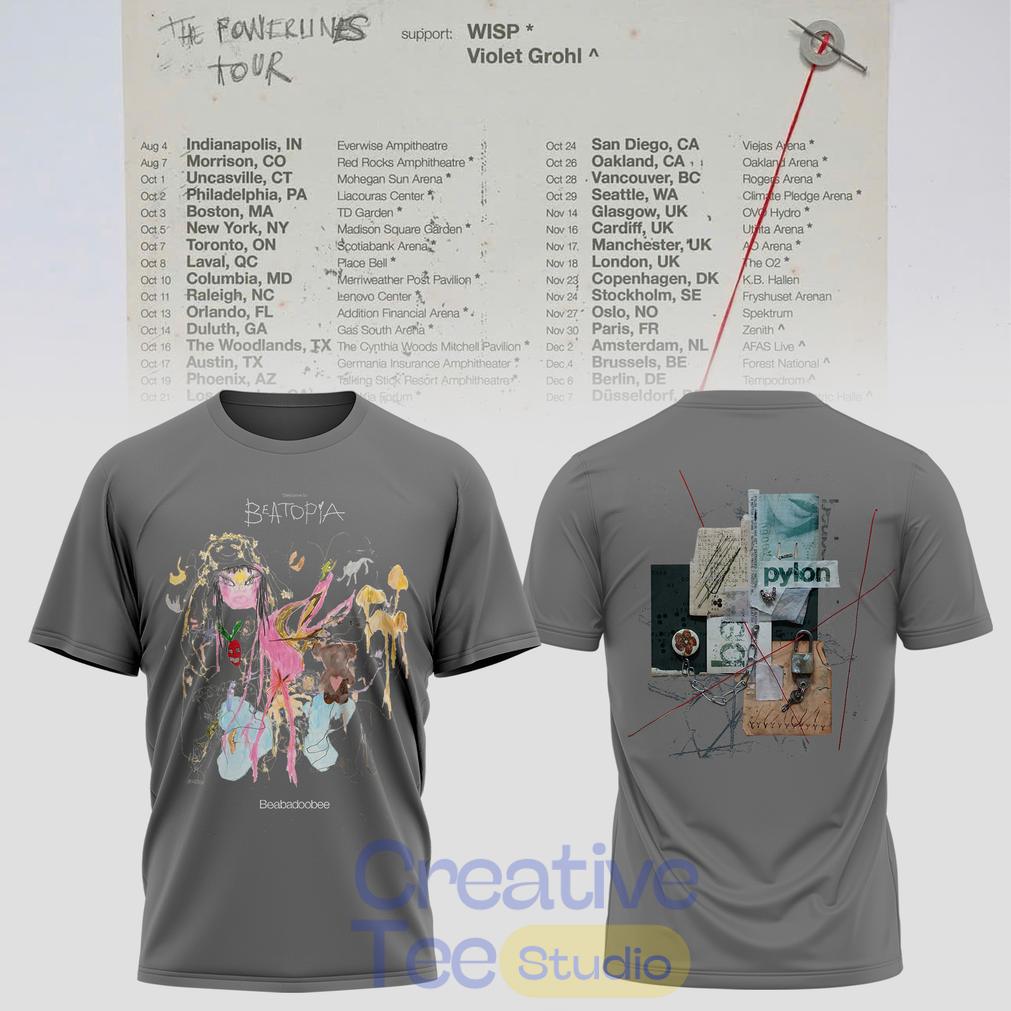 Beabadoobee – The Powerlines Tour Beatopia Art T-Shirt