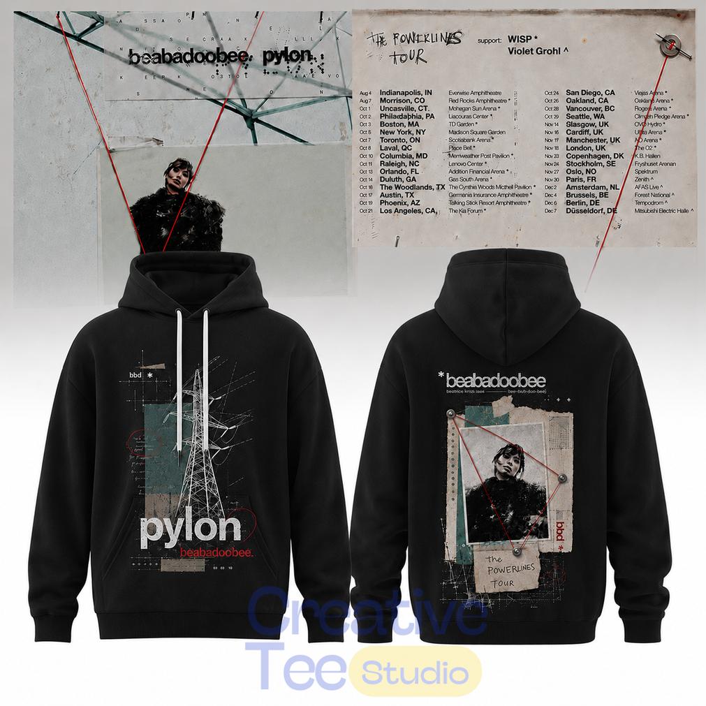 Beabadoobee – The Powerlines Tour Powerline Collage Hoodie